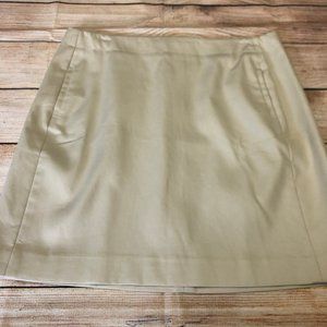 Ann Taylor Loft Petites Beige A-Line Skirt Size 12